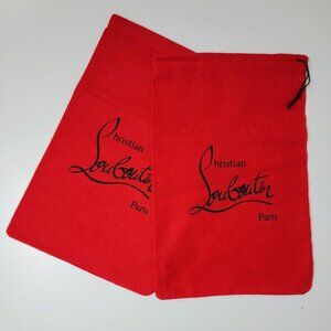 Christian Louboutin Red Dust Bag Set (2)